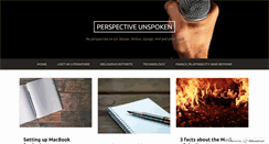 Desktop Screenshot of perspectiveunspoken.com