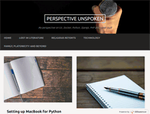 Tablet Screenshot of perspectiveunspoken.com